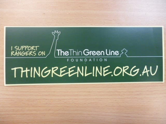 Bumper Stickers Thin Green Line