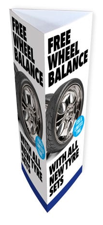 Tri-fold Corflute Bollard Slip