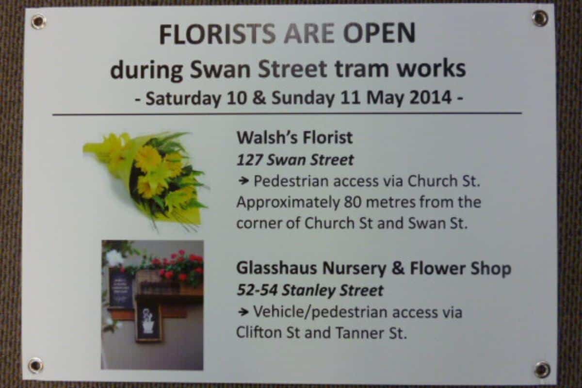 Florist Corflute Sign