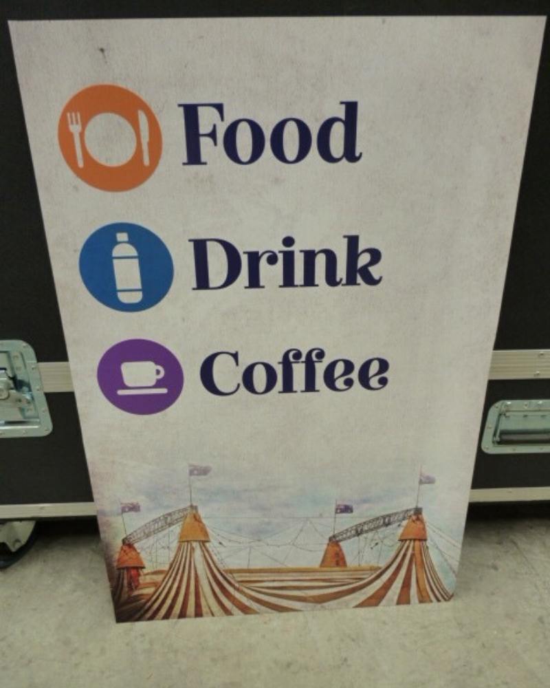 Food Drink Coffee Corflute Sign