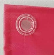 Clear Eyelets on Vinyl Banner
