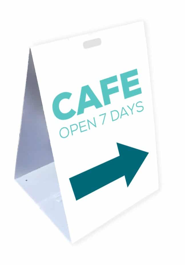 Corflute Triangle Signs