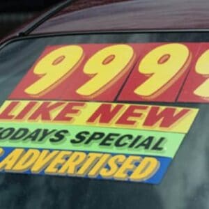 Static Cling Reusable Banners