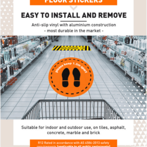 Social Distancing Floor Stickers