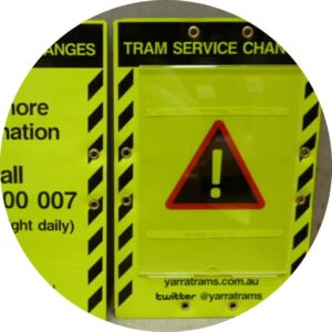 Tram Service Changes Corflute Sign