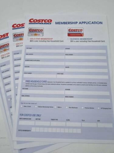Printed Membership Forms